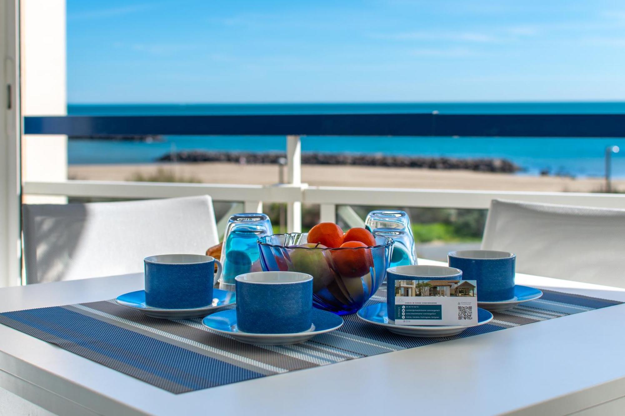L'Evasion Bleue * Wifi * Bord De Mer * Piscine * آجد المظهر الخارجي الصورة