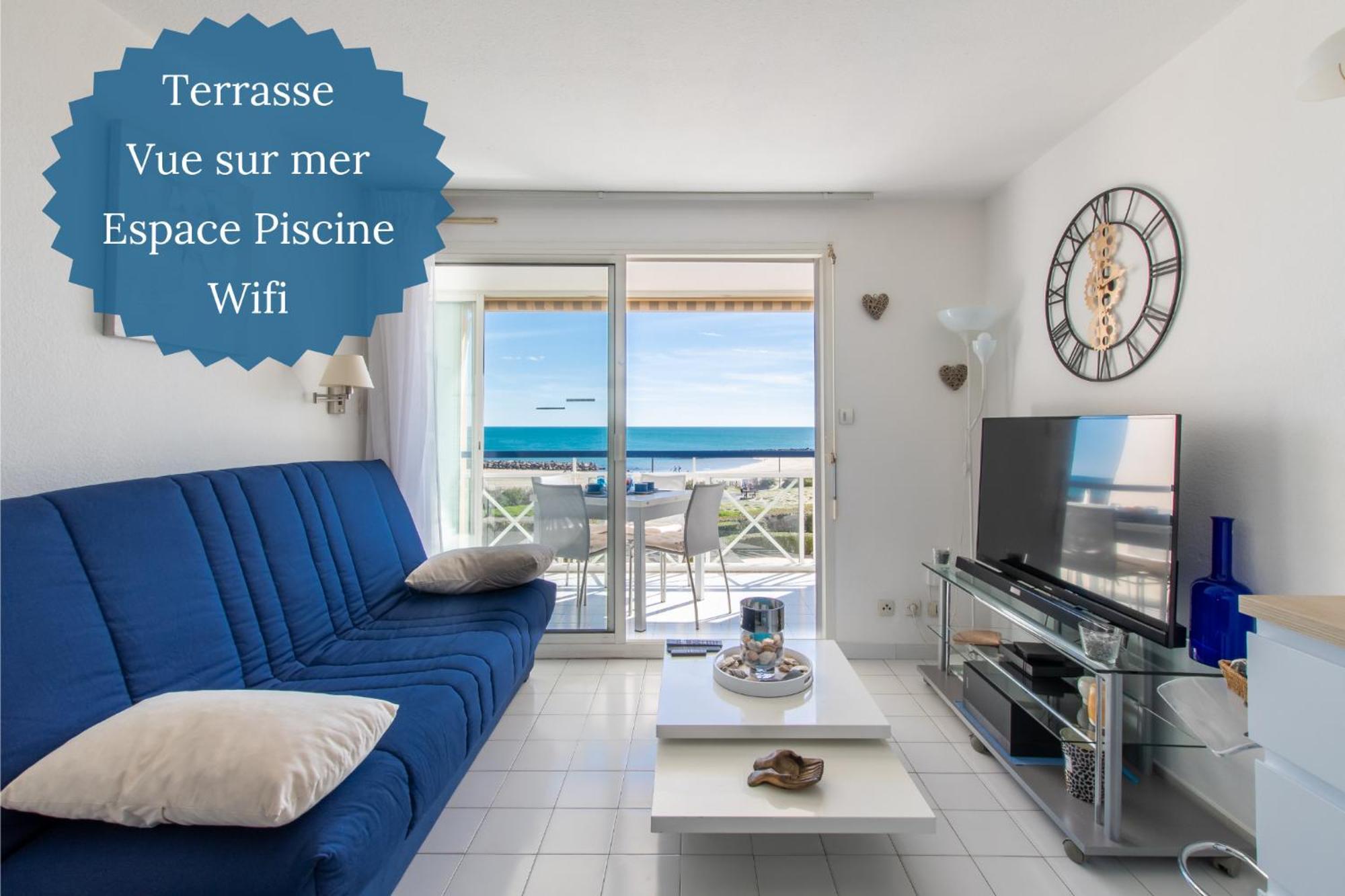 L'Evasion Bleue * Wifi * Bord De Mer * Piscine * آجد المظهر الخارجي الصورة